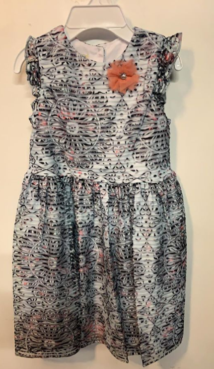 Western Pattern Design Party Wear Kid Children Dress For Kid Girl