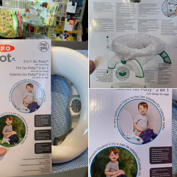 2 in 1 Go Potty Travel bag available in store